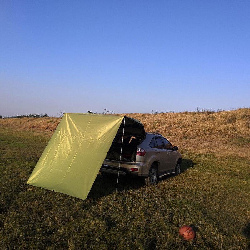 Cheap Goat Tents 3x2m Car Side Awning with Pole Rope Peg Strong Suction Cup Anchor Outdoor Camping Tent Tarp Waterproof Canopy Shade Sun Shelter Tents 